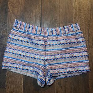 J. Crew Multicolor Patterned High Waist Shorts